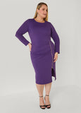 Zip Detailed Midi Dress