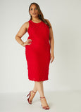 Textured Knit Sheath Dress