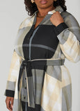 Plaid A Line Shirtdress