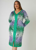 Ombre Sequined Bodycon Dress