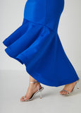 Drama Sleeved Mermaid Evening Gown