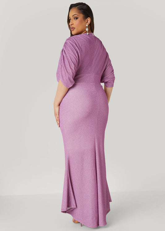 Lurex™ Hi Low Mermaid Gown