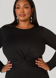 Knotted Midaxi A Line Dress
