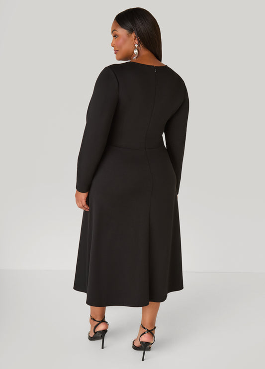 Knotted Midaxi A Line Dress