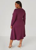 Knotted A Line Midaxi Dress