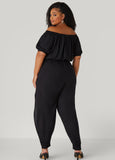 Draped Off The Shoulder Jumpsuit