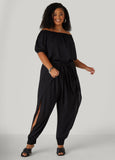 Draped Off The Shoulder Jumpsuit