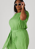 Draped Off The Shoulder Jumpsuit