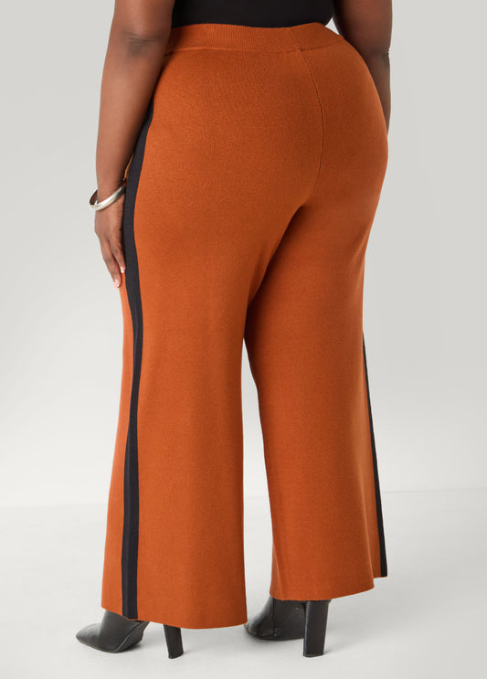 Striped Wide Leg Knit Pants