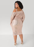 Cold Shoulder Sequined Dress