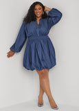 Chambray Bubble Dress