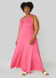 Seamed A Line Maxi Dress
