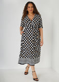 Polka Dot Midaxi Dress