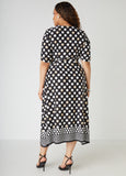 Polka Dot Midaxi Dress