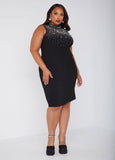 Faux Pearl Bodycon Dress