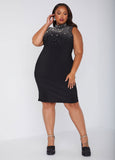 Faux Pearl Bodycon Dress