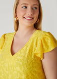 Flounced Burnout Dress