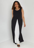 Layered Two Tone Jumpsuit