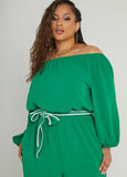 Belted Off The Shoulder Jumpsuit