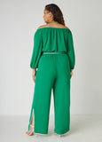Belted Off The Shoulder Jumpsuit
