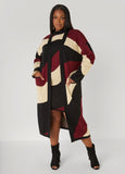 Swirl Intarsia Sweater Duster