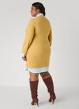Stripe Paneled Sweater Dress