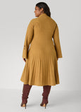 Embellished Ribbed A Line Dress