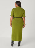 Belted Maxi Sweater Dress