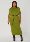 Belted Maxi Sweater Dress