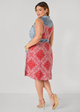 Bandana And Chambray Shirtdress