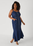 Sweetheart Maxi Denim Dress