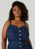 Sweetheart Maxi Denim Dress