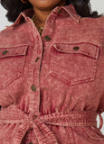 Stonewash Denim Shirtdress