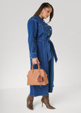 Tall Belted Denim Maxi Shirtdress