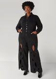 Crisscross Denim Jumpsuit