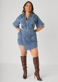 Denim Skort Romper