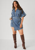 Denim Skort Romper