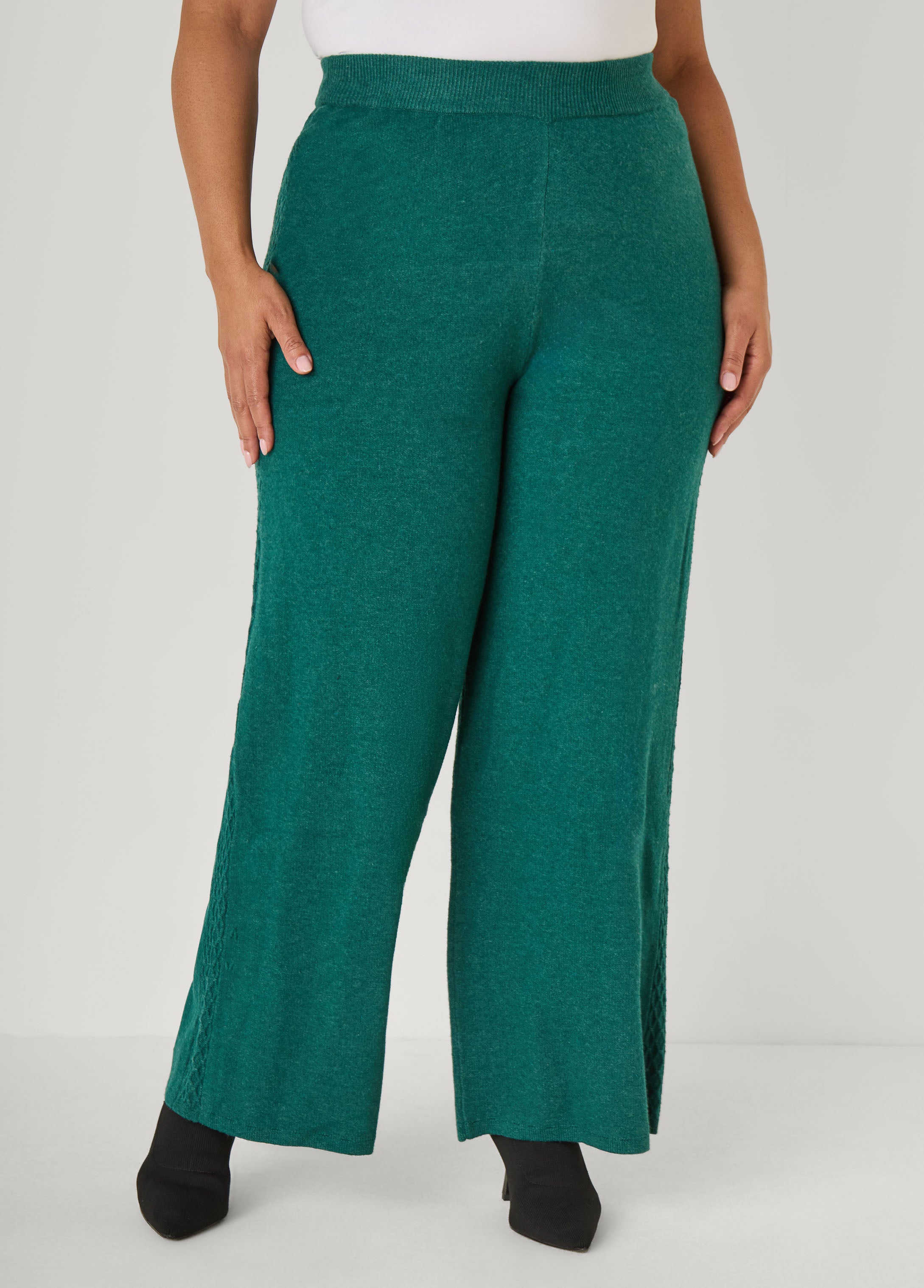 Diamond Cable Knit Pants