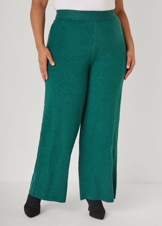 Diamond Cable Knit Pants