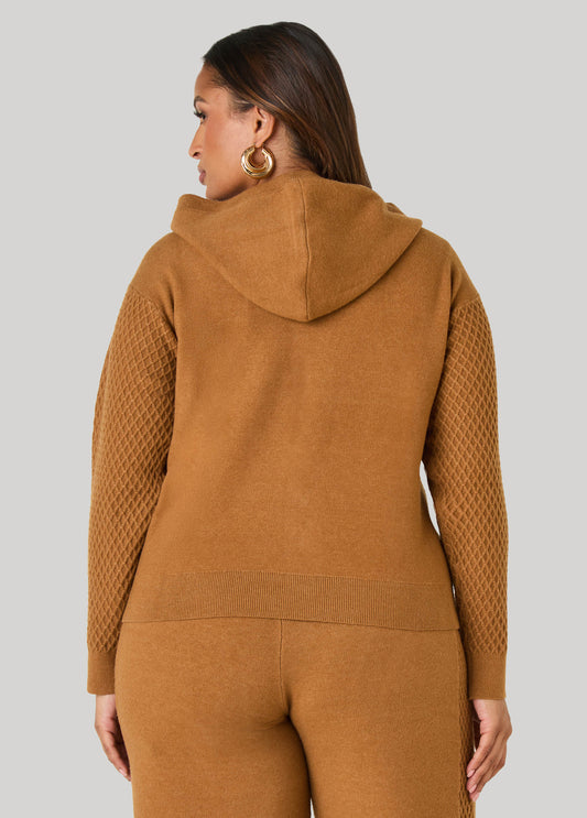 Diamond Cable Knit Cardigan