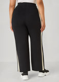 Wide Leg Striped Sweater Pants