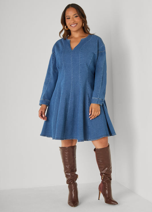 Denim A Line Dress
