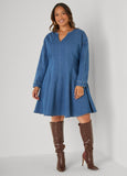 Denim A Line Dress