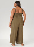 Woven Wide Leg Jumpsuit
