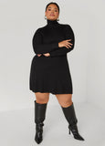 Ribbed Mini Sweater Dress