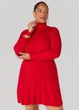Ribbed Mini Sweater Dress