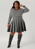 Greek Key A Line Dress