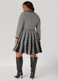 Greek Key A Line Dress