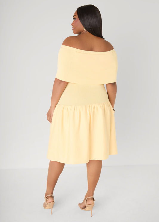 Off The Shoulder Sweater Dress