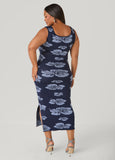 Floral Jacquard Sweater Dress